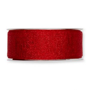 Lurexband "Glitzer" B:35mm, rot/rold
