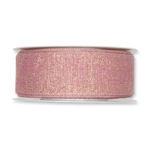 Lurexband "Glitzer" B:35mm, hellbeere/rold