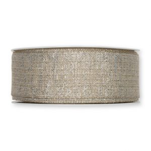 Lurexband "Glitzer" B:35mm, natur/silber