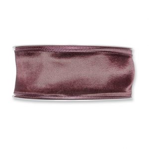 Drahtkantenband B:40mm, dunkel beere, L:25m/Rolle