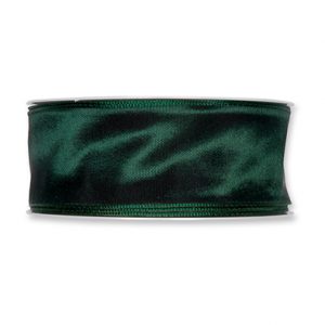 Drahtkantenband B:40mm, mitternachtsgrün, L:25m/Rolle