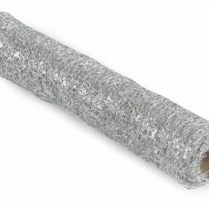 Netzstoff mit Pailletten silber
