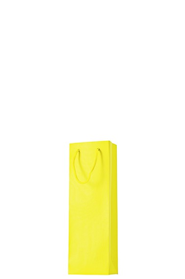 Flaschentasche One Colour 11x10,5xH:36cm, gelb