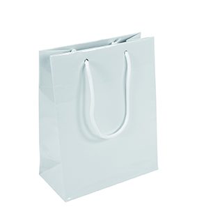 Tragetasche Reflex weiss glanz, VE=10 Stk.