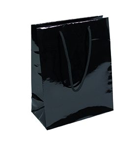 Tragetasche Reflex schwarz glanz, VE=10 Stk.