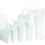Papiertragetasche Smartline weiß, VE=25 Stk.