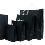 Papiertragetasche Smartline schwarz, HxBxT:41x32x12cm, VE=25 Stk.