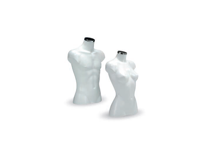 Damen-Kurzbüste Fashion H:62cm, weiß – Bild 2
