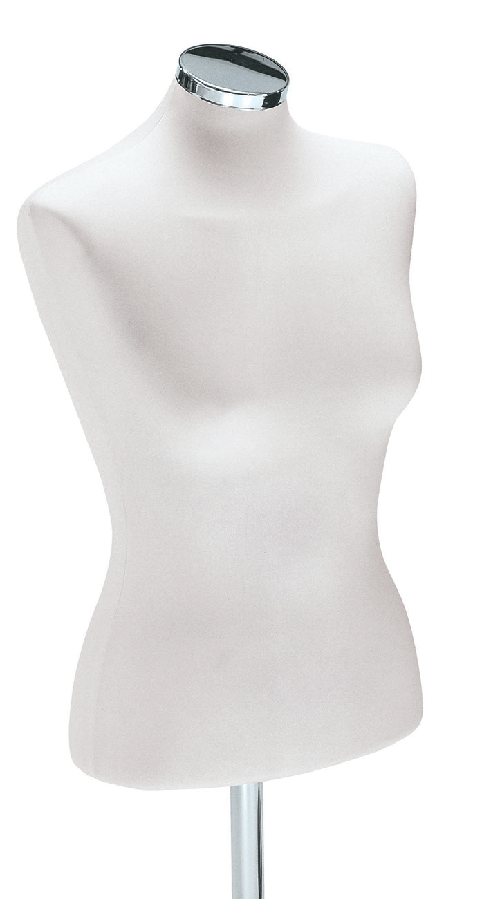 Damen-Kurzbüste Metallo, H:61cm, weiß – Bild 2