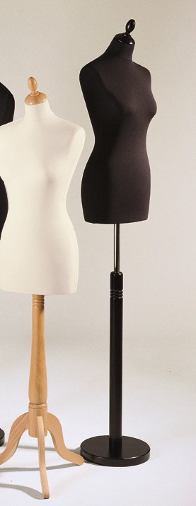 Euro-Busto Dame schwarz, Rundfuss schwarz
