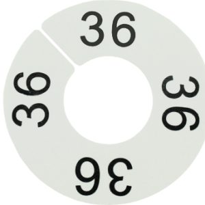 Größenscheibe weiß, Größe XXS