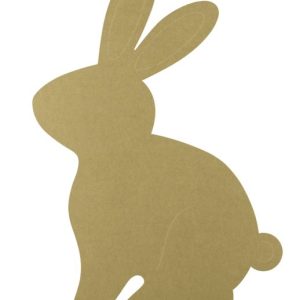 Hasen-Display, sitzend, natur, H:40cm
