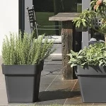 Pflanztopf Mitu Pac-Quadro 40x40xH:40cm, anthrazit