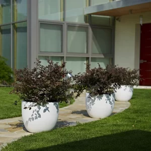Pflanztopf Etria Ø44xH:36cm, weiß