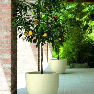 Pflanztopf Etria Ø34xH:28cm, elfenbein
