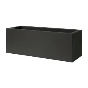 Pflanzwanne Kube Cassetta, 80x30x30cm, schwarz
