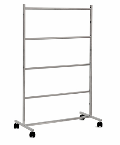 Wäscheständer/Kleiderbügelständer H:128 x B:84cm, chrom – Bild 2