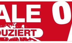 Ankleber SALE %-Reduziert, 99x30cm