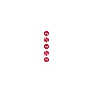 Kette Prozentzeichen 8-tlg., L:2m