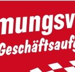 Ankleber Räumungsverkauf wegen Geschäftsaufgabe