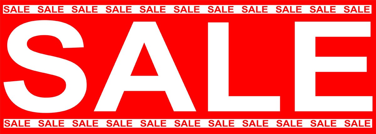 Ankleber SALE, 25x70cm