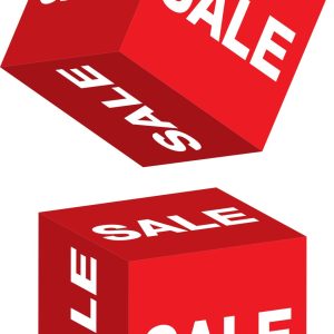 Würfel SALE, 10x10x10cm