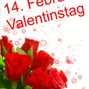 Rahmenplakat Valentinstag DIN A1