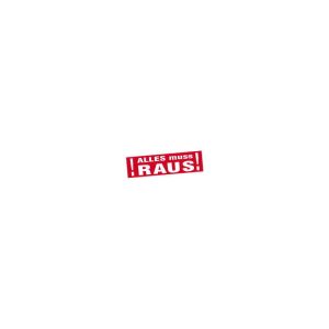 Ankleber  ALLES muss RAUS, 70x20cm