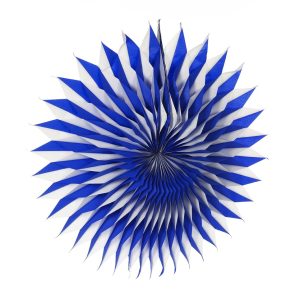 Riesenfächer Bayern Ø120cm, blau/weiß