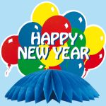 Display HAPPY NEW YEAR H:20cm