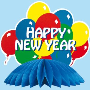 Display HAPPY NEW YEAR H:20cm