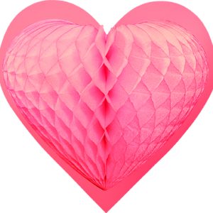 Herzhänger 46cm, rosa