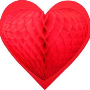 Herzhänger 46cm, rot