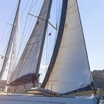 Langbahn Segelboot 42x119cm