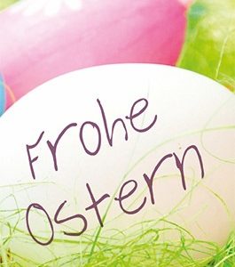 Langbahn Frohe Ostern 60x180cm, bunt
