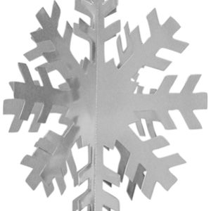 Schneeflocke 3D, Ø70cm, silber