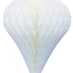 Wabenfigur Tropfen L:30cm, weiß
