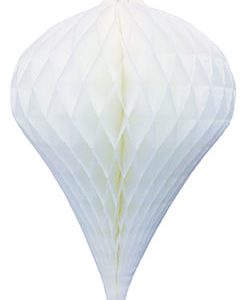 Wabenfigur Tropfen, weiß