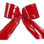 Folienschleife H:80cm, rot