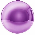 Weihnachtskugel Ø10cm, violett glänzend