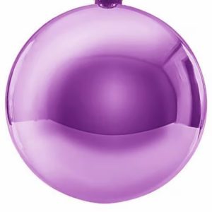 Weihnachtskugel Ø80mm, violett-glänzend