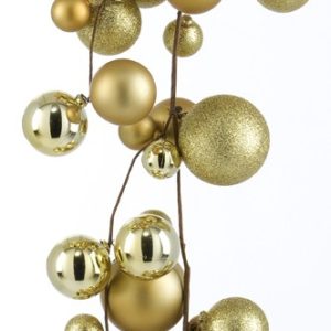 Kugelgirlande L:180cm, gold, Ø30/50/70mm