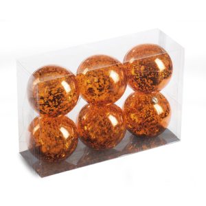 Kugel Mercury Ø80mm, 6 Stk./Box, kupfer (orange)