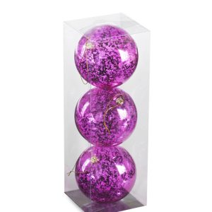 Kugel Mercury Ø100mm, 3 Stk./Box, cerise