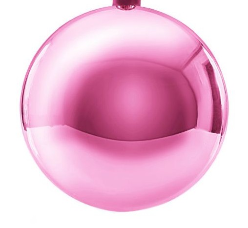 Weihnachtskugeln rosa glänzend
