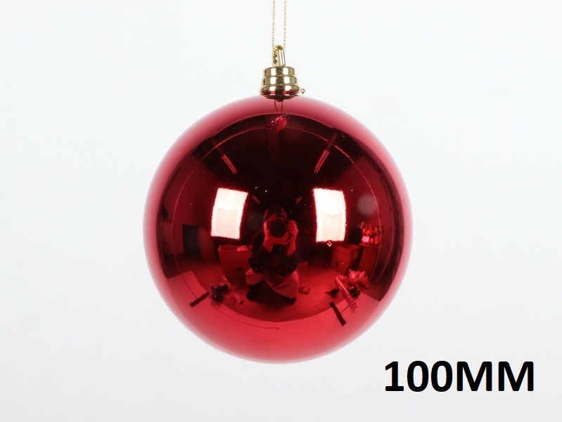 Weihnachtskugeln rot glänzend – Bild 9