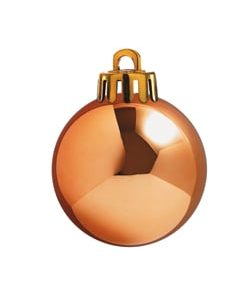 Weihnachtskugeln coffee glänzend