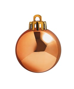 Weihnachtskugeln coffee glänzend