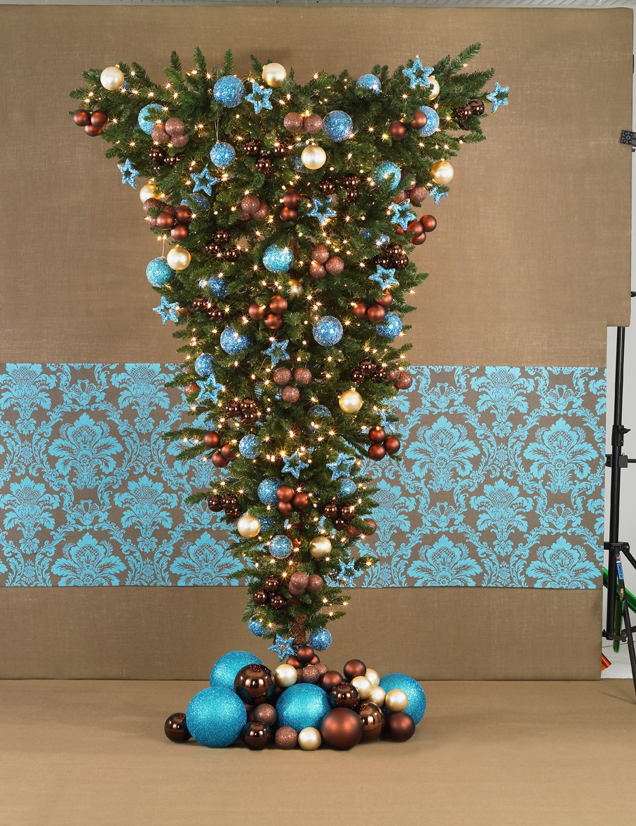 Weihnachtskugeln braun glänzend – Bild 2