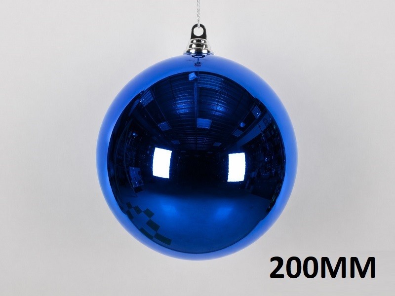 Weihnachtskugeln blau glänzend – Bild 3